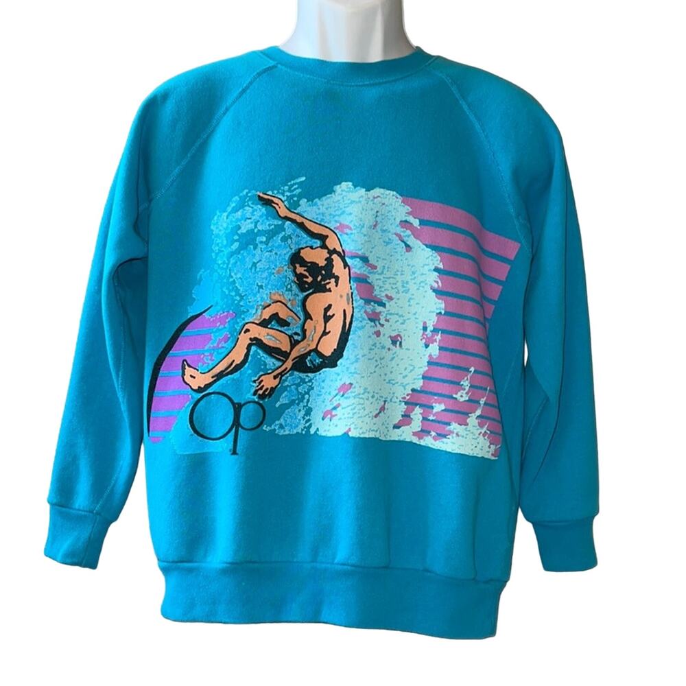 Ocean Pacific + Icons of Culture Throwback Surfer Logo Sweatshirt Size XS